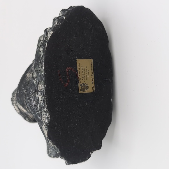 Soapstone Sculpture Inuit Man and Woman in Canoes - A Wolf Original - Picture 8 of 9